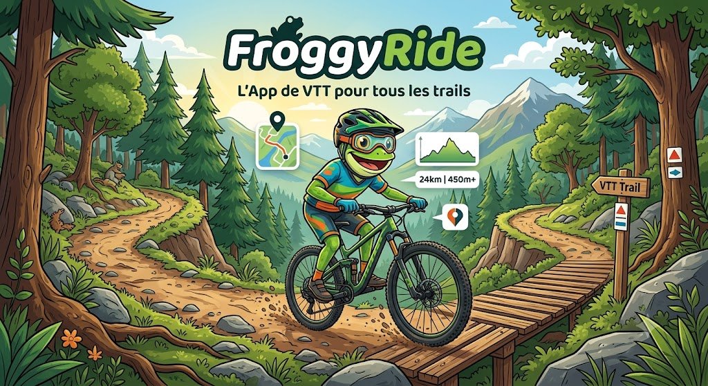 FroggyRide - L'App de VTT pour tous les trails
